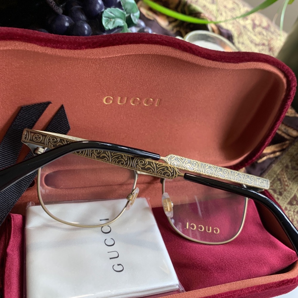 ⛔️SOLD⛔️ DO NOT BUY⛔️Authentic Gucci 49 Metal /Acetate optical glasses - Picture 7 of 12